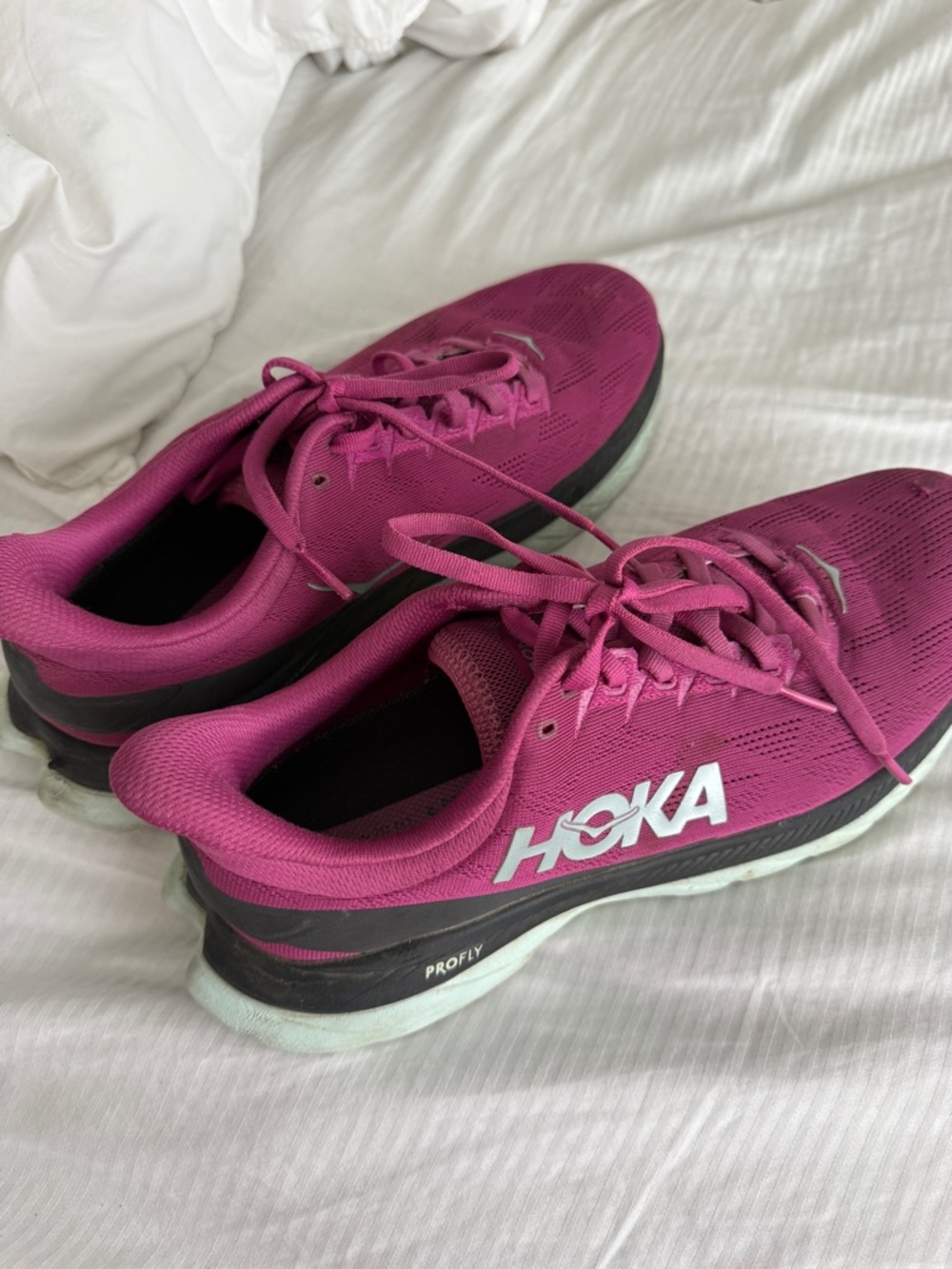 Hoka One One Women's Pink Running Sneakers